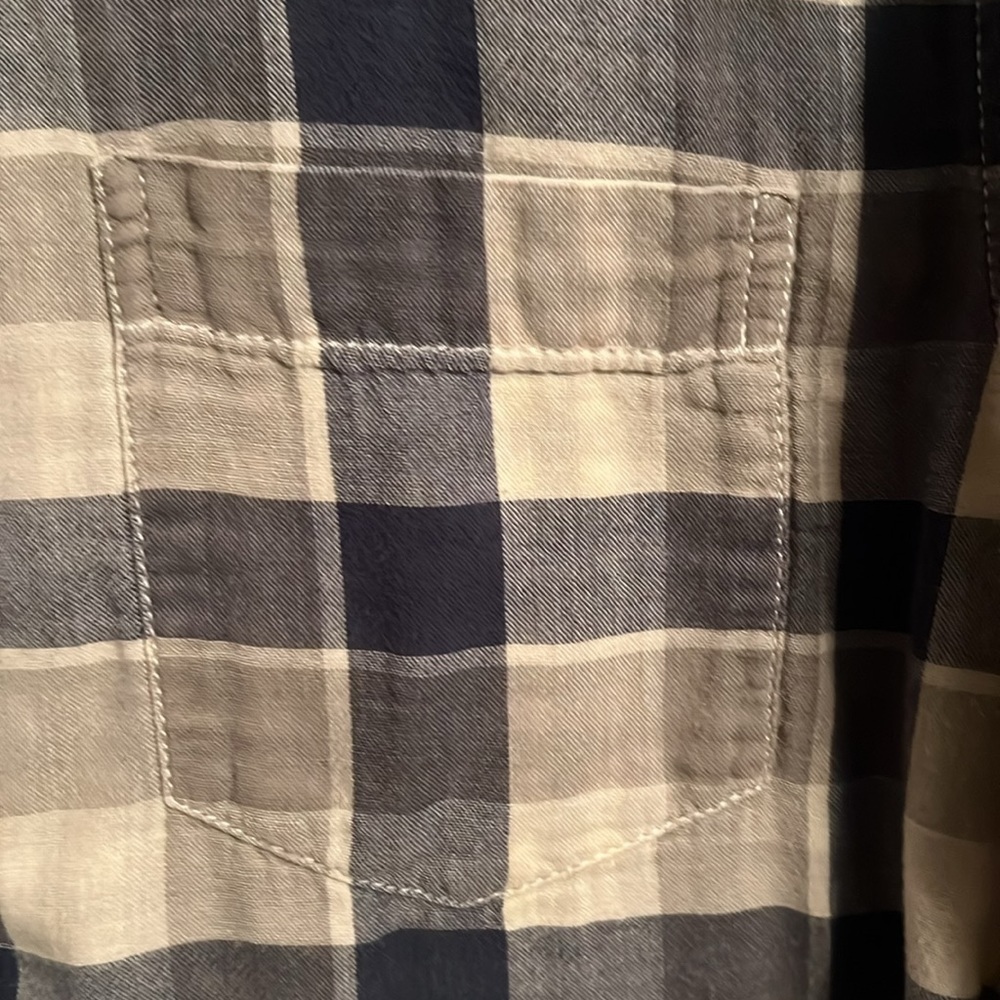 Bass - Blue and grey Shirt bottom down long Comfortable, reversible, cotton ☀️ - Picture 7 of 13